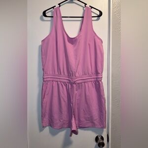 Pink Woman Romper